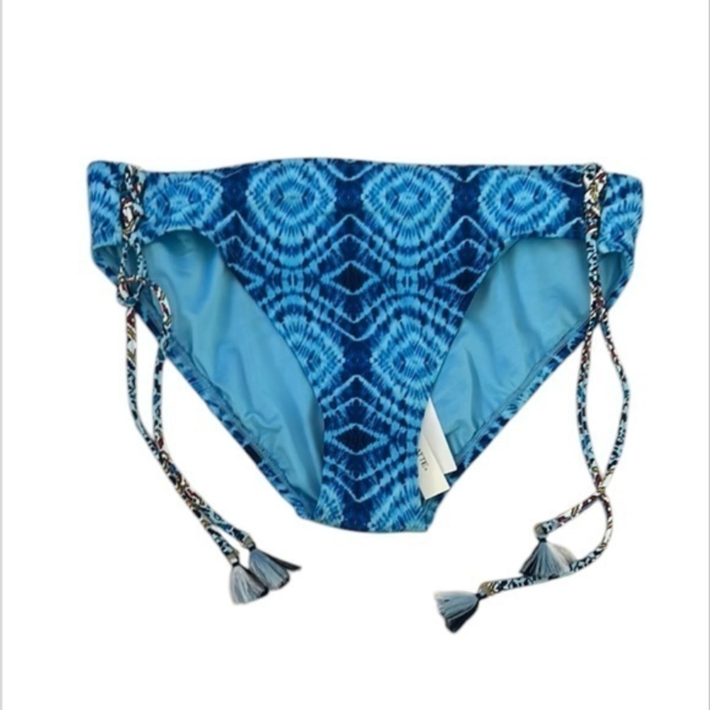 Bleu Rod Beattie Blue tie dye swim bikini bottom size 12